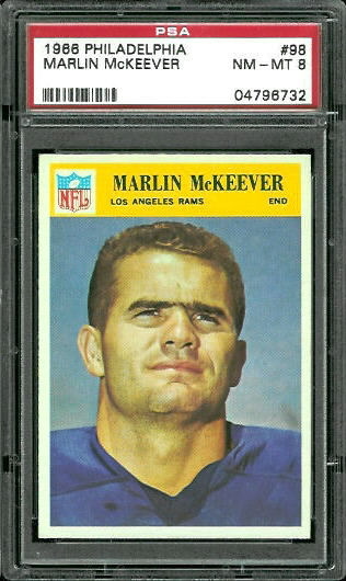 Marlin McKeever - 1966 Philadelphia #98 - PSA 8