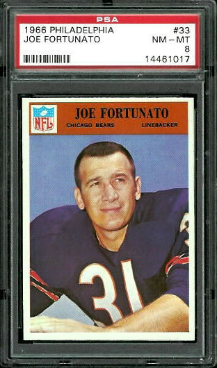 Joe Fortunato - 1966 Philadelphia #33 - PSA 8