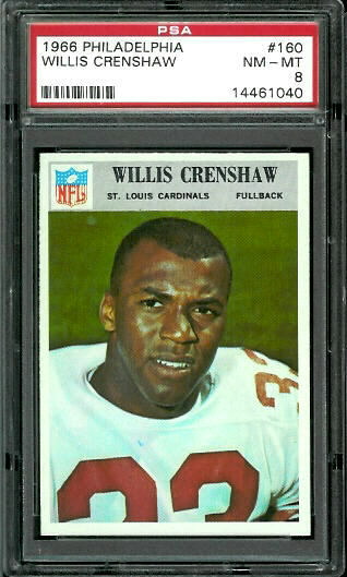 Willis Crenshaw - 1966 Philadelphia #160 - PSA 8