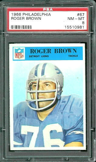 Roger Brown - 1966 Philadelphia #67 - PSA 8