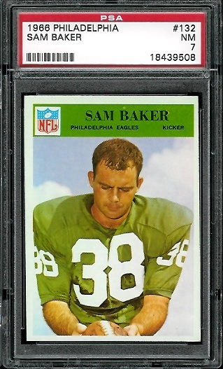 Sam Baker - 1966 Philadelphia #132 - PSA 7