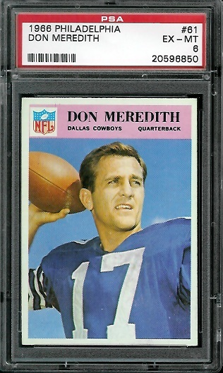Don Meredith - 1966 Philadelphia #61 - PSA 6