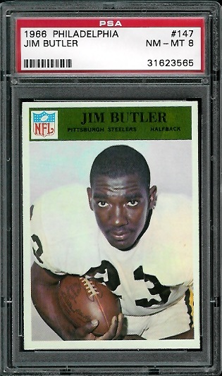 Jim Butler - 1966 Philadelphia #147 - PSA 8