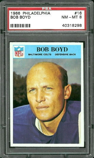 Bob Boyd - 1966 Philadelphia #16 - PSA 8