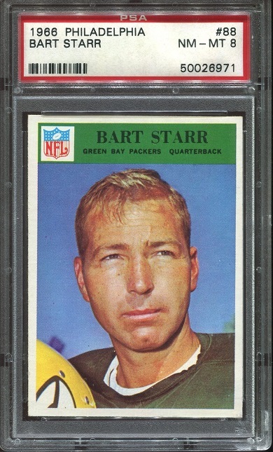 1966 Philadelphia #88 - Bart Starr - PSA 8