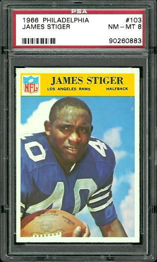 James Stiger - 1966 Philadelphia #103 - PSA 8