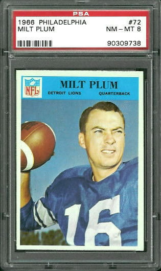 Milt Plum - 1966 Philadelphia #72 - PSA 8