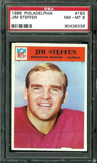 Jim Steffen - 1966 Philadelphia #193 - PSA 8