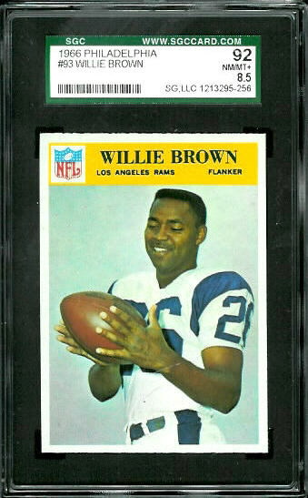 Willie Brown - 1966 Philadelphia #93 - SGC 92