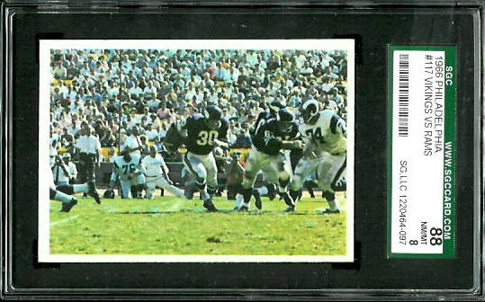 Vikings Play - 1966 Philadelphia #117 - SGC 88