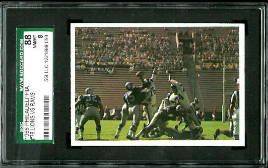 Lions Play - 1966 Philadelphia #78 - SGC 88