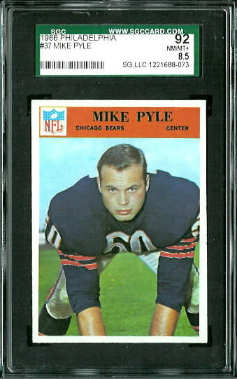 1966 Philadelphia #37 - Mike Pyle - SGC 92