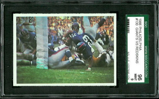 Giants Play - Chuck Mercein - 1966 Philadelphia #130 - SGC 96
