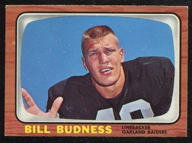 1966 Topps #105 - Bill Budness - exmt