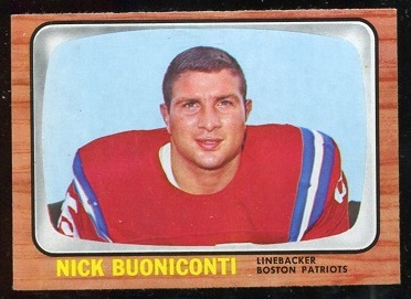 Nick Buoniconti - 1966 Topps #3 - nm-mt oc