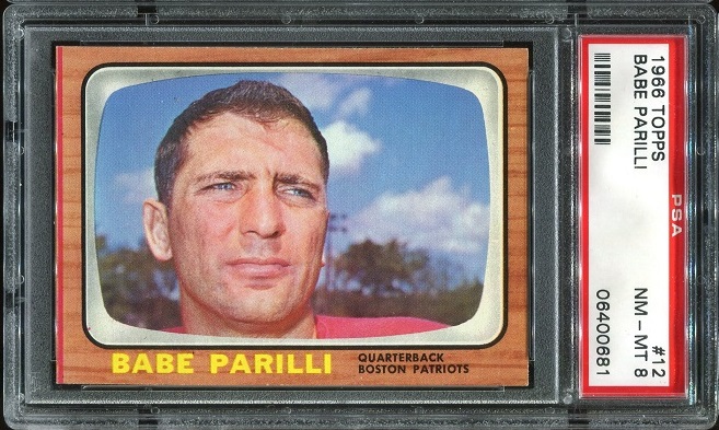 1966 Topps #12 - Babe Parilli - PSA 8