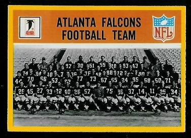 1967 Philadelphia #1 - Falcons Team - ex+