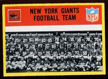 New York Giants Team - 1967 Philadelphia #109 - nm+