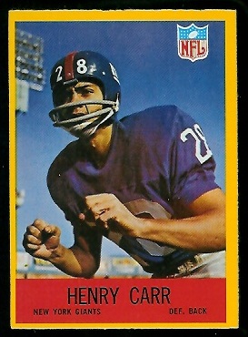 Henry Carr - 1967 Philadelphia #110 - nm