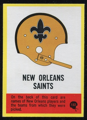 Saints Logo - 1967 Philadelphia #132 - nm