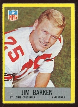 1967 Philadelphia #158 - Jim Bakken - exmt