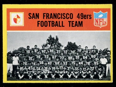49ers Team - 1967 Philadelphia #169 - exmt