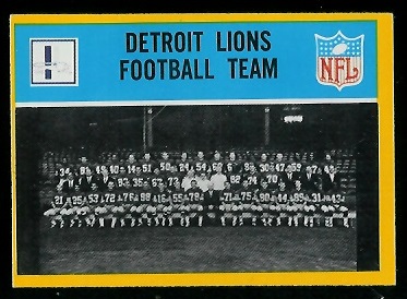 Lions Team - 1967 Philadelphia #61 - exmt