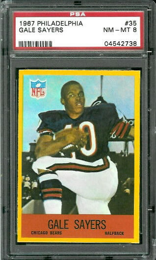 Gale Sayers - 1967 Philadelphia #35 - PSA 8