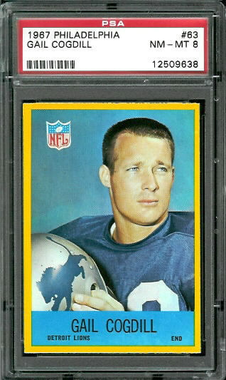 Gail Cogdill - 1967 Philadelphia #63 - PSA 8