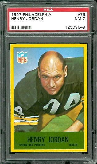 Henry Jordan - 1967 Philadelphia #78 - PSA 7