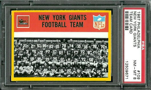 Giants Team - 1967 Philadelphia #109 - PSA 8