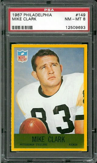 Mike Clark - 1967 Philadelphia #149 - PSA 8