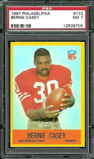 Bernie Casey - 1967 Philadelphia #173 - PSA 7