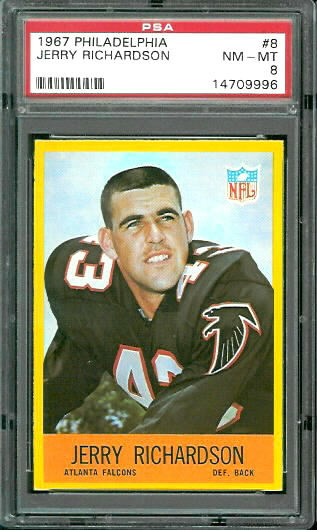 Jerry Richardson - 1967 Philadelphia #8 - PSA 8