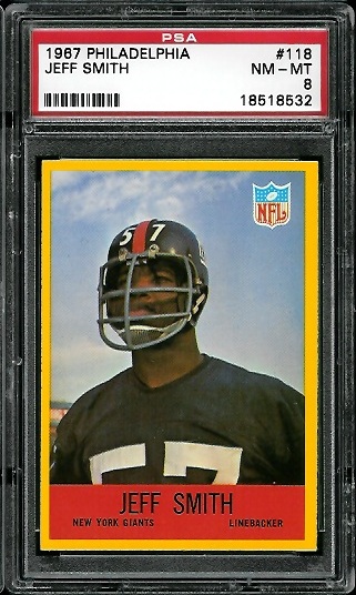 Jeff Smith - 1967 Philadelphia #118 - PSA 8