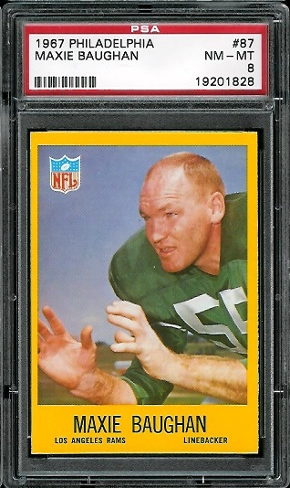 Maxie Baughan - 1967 Philadelphia #87 - PSA 8
