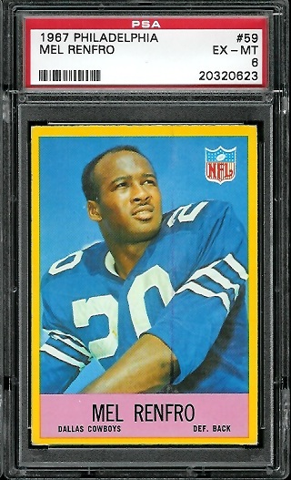 Mel Renfro - 1967 Philadelphia #59 - PSA 6