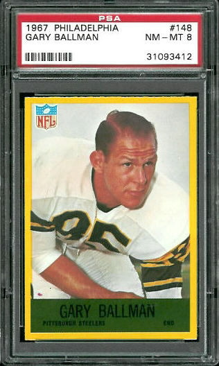 Gary Ballman - 1967 Philadelphia #148 - PSA 8