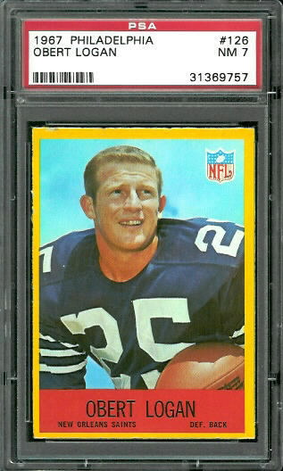 Obert Logan - 1967 Philadelphia #126 - PSA 7