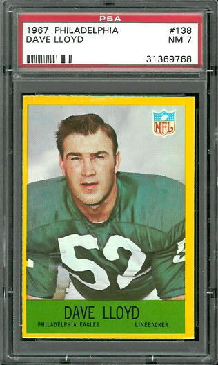 Dave Lloyd - 1967 Philadelphia #138 - PSA 7