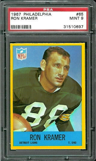 Ron Kramer - 1967 Philadelphia #65 - PSA 9