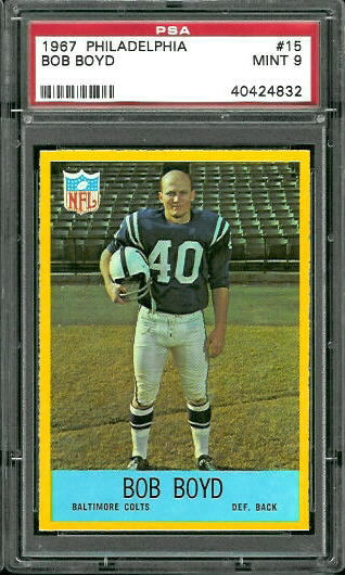 Bob Boyd - 1967 Philadelphia #15 - PSA 9