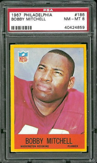 Bobby Mitchell - 1967 Philadelphia #186 - PSA 8