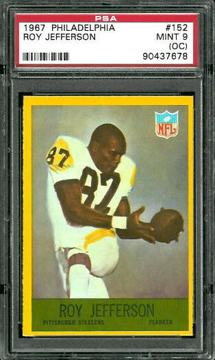 Roy Jefferson - 1967 Philadelphia #152 - PSA 9 oc
