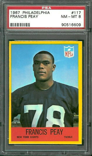 Francis Peay - 1967 Philadelphia #117 - PSA 8