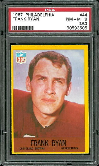 Frank Ryan - 1967 Philadelphia #44 - PSA 8 oc