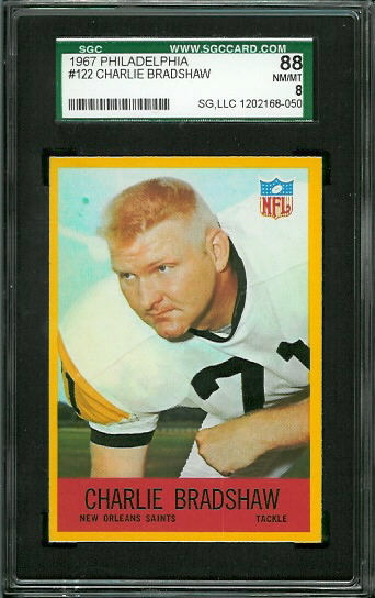 1967 Philadelphia #122 - Charley Bradshaw - SGC 88