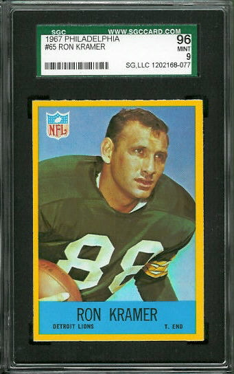 Ron Kramer - 1967 Philadelphia #65 - SGC 96