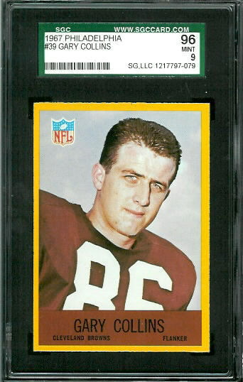 Gary Collins - 1967 Philadelphia #39 - SGC 96