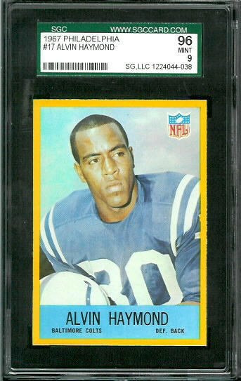 Alvin Haymond - 1967 Philadelphia #17 - SGC 96